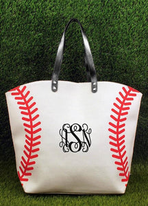 Large customized  baseball tote