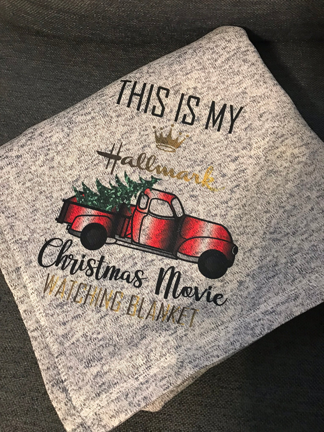 Christmas movie watching blanket