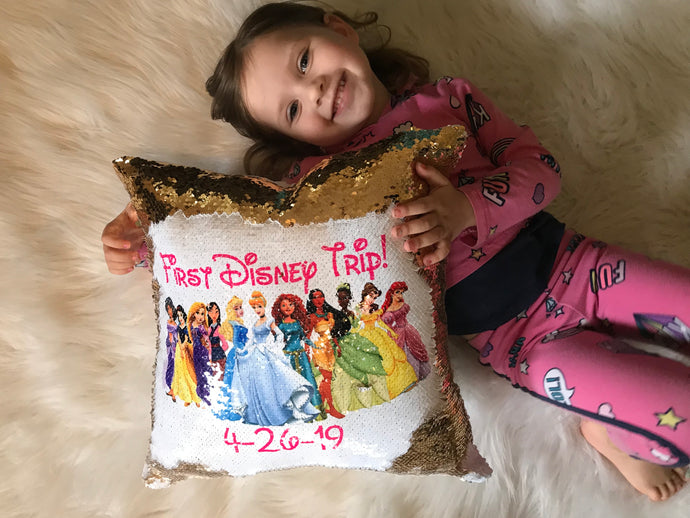 Magic Reveal Disney Trip pillow