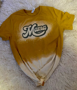 Ladies Mustard Mama ombré shirt