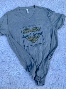 Kind heart leopard fundraiser shirt