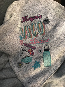 Custom VSCO girl blanket