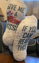 Load image into Gallery viewer, Comfy Give me a kiss Valentines socks