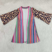 Load image into Gallery viewer, 3 piece Girl Rodeo leopard and serape outfit set