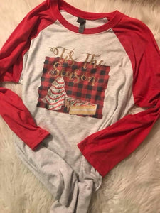 ‘Tis the Season Christmas tree snack shirt