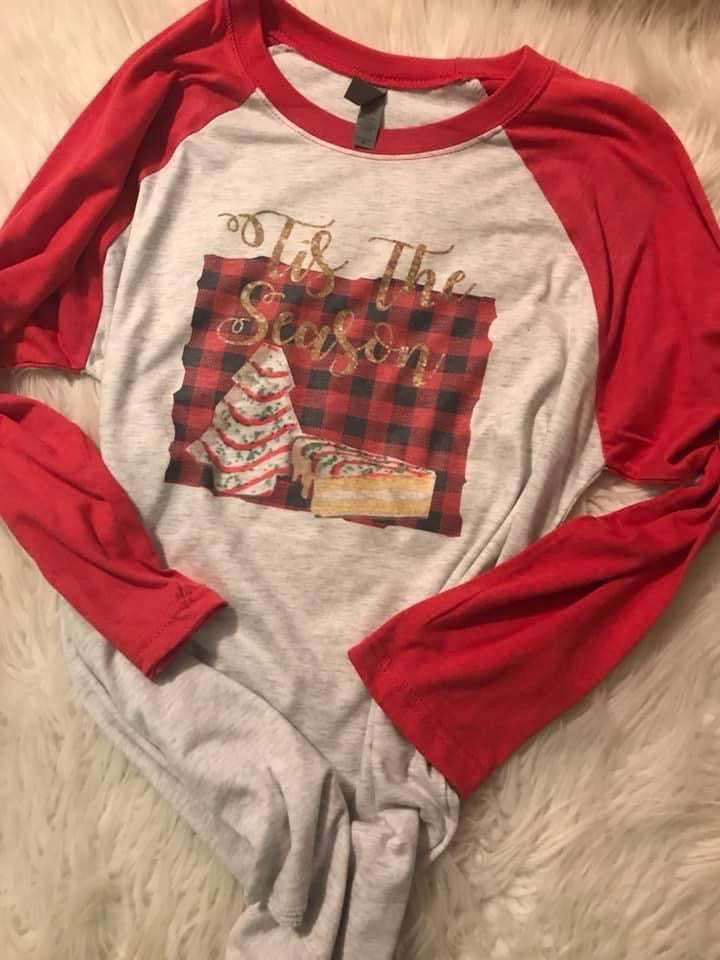 ‘Tis the Season Christmas tree snack shirt