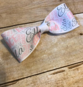 Custom name art bow