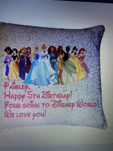 Reserved listing Magic Reveal Disney Trip pillow