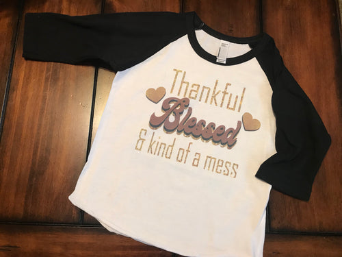 Toddler - Youth thankful Blessed & Kind of a Mesa Shirt