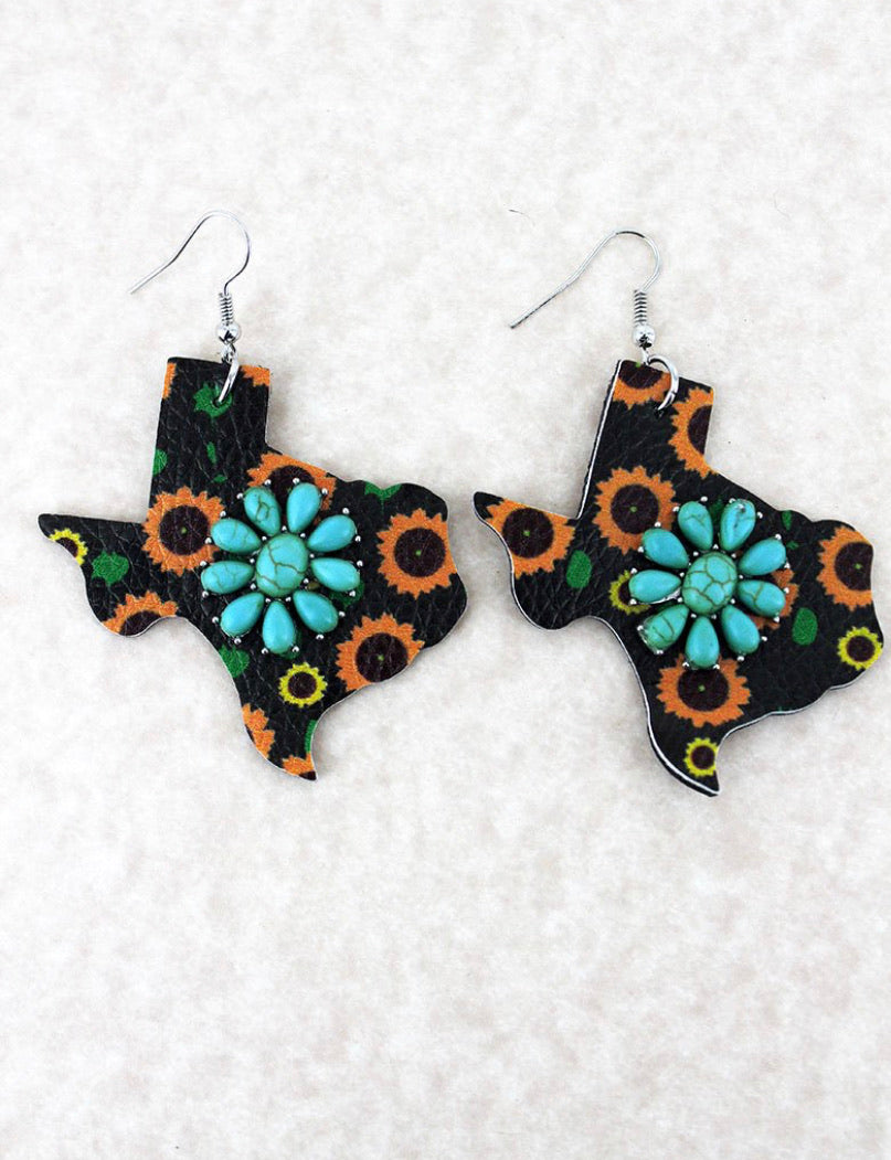 Texas Sunflower Earrings