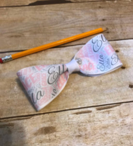 Custom name art bow