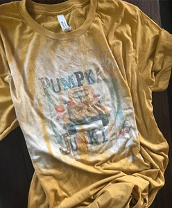 Vintage style pumpkin spice junkie shirt