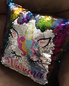 Magic Rainbow Unicorn Pillow